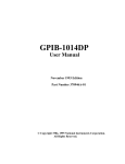 GPIB-1014DP User Manual