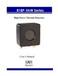 818P-XkW Series High Power Thermal Detectors