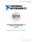 NI Software Calibration Management Toolkit for LabVIEW 2013