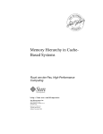 Memory Hierarchy in Cache
