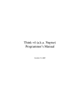 Think v4 (a.k.a. Nuptse) Programmer`s Manual