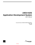 i.MX31ADS Application Development System User`s Manual
