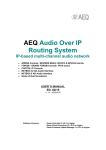 AEQ AoIP Users Manual