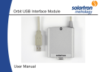 Orbit USB Interface Module User Manual