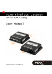 PCAN-Wireless Gateway - User Manual - PEAK
