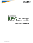 ComProbe BPA low energy User Manual