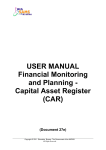 USER MANUAL Financial Monitoring and Planning