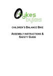 TykesBykes Balance Bike Manual
