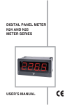 digital panel meter n24 and n25 meter series user`s manual