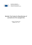 Mobility Tool Guide for Beneficiaries of Leonardo da