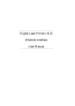 DIGITAL Laser Printer LN15 Ethernet Interface User Manual