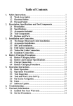 2. Description, Specifications and Tool Components