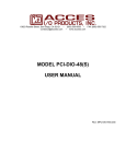PCI-DIO-48S User Manual - ACCES I/O Products, Inc.