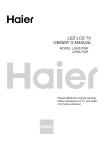 led lcd tv owner` s manual - Haier.com Worldwide