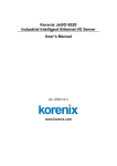 Korenix JetI/O 6520 Industrial Intelligent Ethernet I/O