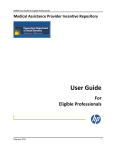 Eligible Professional User Manual - Connecticut Medical Assistance