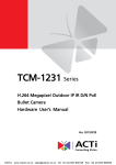 ACTi TCM-1231 Manual