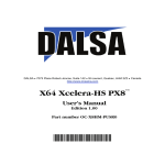 X64 Xcelera-HS PX8 User`s Manual
