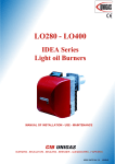 LO280 - LO400 IDEA Series Light oil Burners