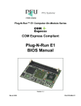 Plug-N-Run E1 BIOS Manual