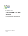 BBIM Website User Manual