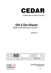 Cedar DH2 manual - fra www.interstage.dk