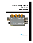 AJA D5CE user manual December 2003