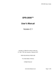 OPS-2000 Version 2.1 - User`s Manual