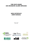 i3n data base on invasive alien species web interface user manual