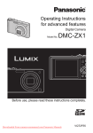 Panasonic Lumix DMC-ZX1 User Guide Manual pdf