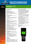 SunSetTM T3 - Advanced Test Equipment Rentals