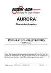 Aurora Outdoor User Manual