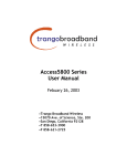 Access5800 Series User Manual