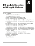 I/O Module Selection & Wiring Guidelines