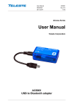 User manual: AC6901 USB to Bluetooth adapter