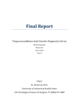 Final Report - Biomedical Engineering