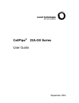 CellPipe® 22A-GX Series User Guide - Alcatel