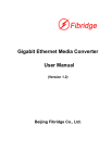 Gigabit Ethernet Media Converter User Manual