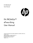 PA PROMISe™ ePrescribing User Manual