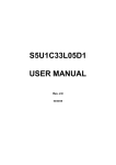 S5U1C33L05D1 USER MANUAL