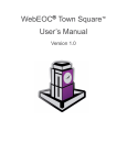 WebEOC Town Square Users Manual