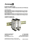 993EN/994EN Modbus TCP/IP Ethernet I/O Modules