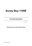 Sunny Boy 1100E Technical Description