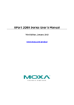 UPort 2000 Series User`s Manual