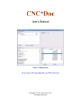 CNC*Dnc Manual - CNC Automation & Productivity Tools