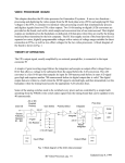 VIDEO PROCESSOR BOARD This chapter describes the IR video