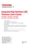 Integrated High Definition LED Television User`s