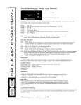 RacerDataDisplay R900 User Manual.