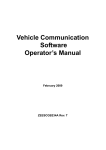 Euro Vehicle Communication Software Operators Manual