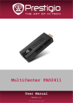 MultiCenter PAD2411 User Manual